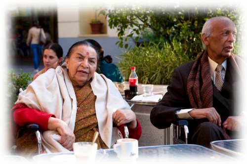 Shri Mataji and her husband, May 2008