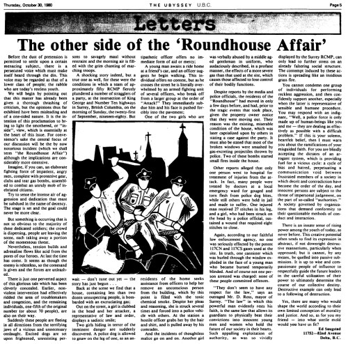 The Roundhouse Affair