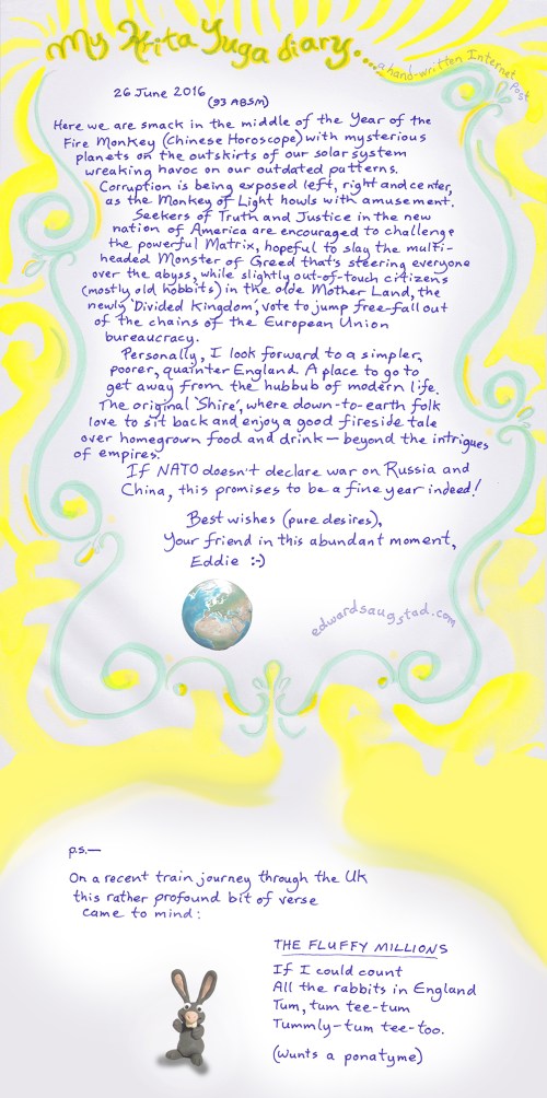 My KritaYuga diary 2016-6-26